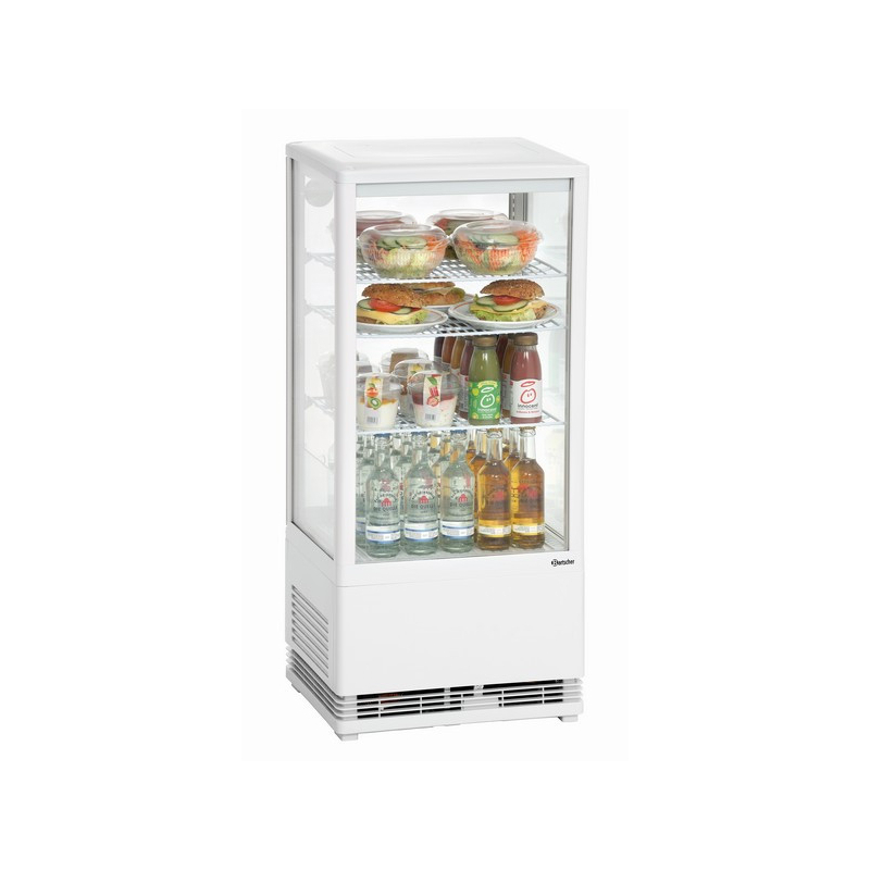 Mini vitrine r&eacute;frig&eacute;r&eacute;e 78 L blanche - Bartscher - 700578G