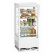 Mini vitrine r&eacute;frig&eacute;r&eacute;e 78 L blanche - Bartscher - 700578G