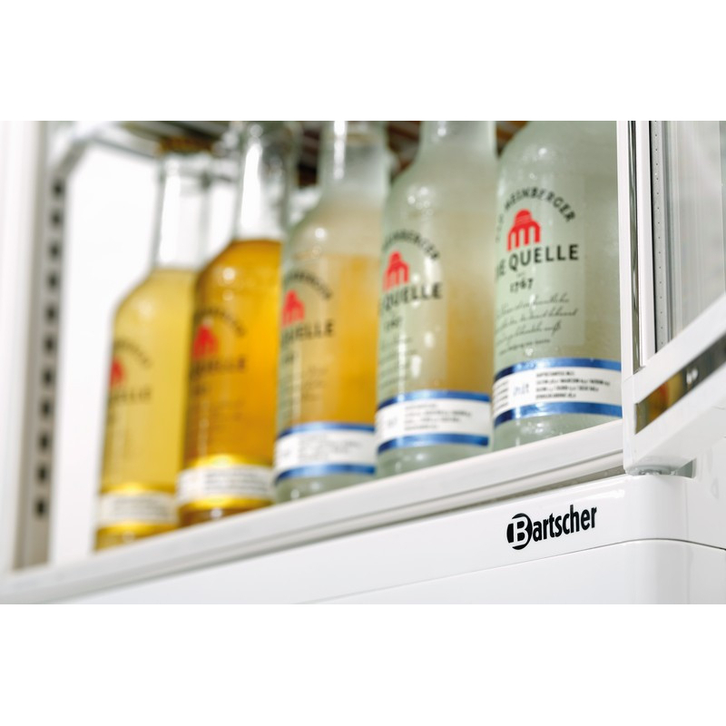 Mini vitrine r&eacute;frig&eacute;r&eacute;e 78 L blanche - Bartscher - 700578G