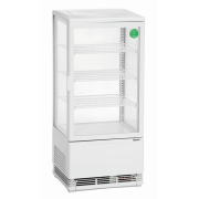 Mini vitrine r&eacute;frig&eacute;r&eacute;e 78 L blanche - Bartscher - 700578G
