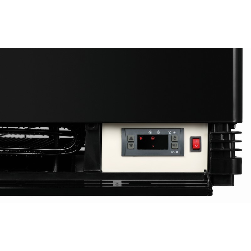 Mini vitrine r&eacute;frig&eacute;r&eacute;e 78 L noire - Bartscher - 700277G