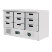 Polar G 368L serie 9-lade positief gekoelde tafel