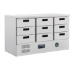 Polar G 368L serie 9-lade positief gekoelde tafel