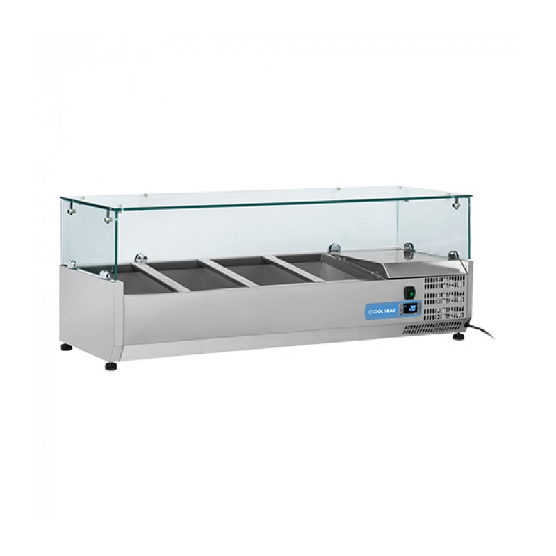 Koelvitrine (cap.Gn1/3x4-15cm) EMGA - 712021