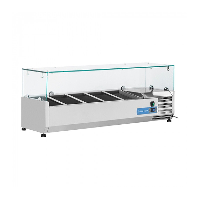 Koelvitrine (cap.Gn1/4x5-15cm) EMGA - 712010