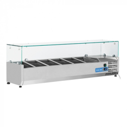 Vitrine de r&eacute;frig&eacute;ration (cap.Gn1/4x6-15cm) EMGA - 712012