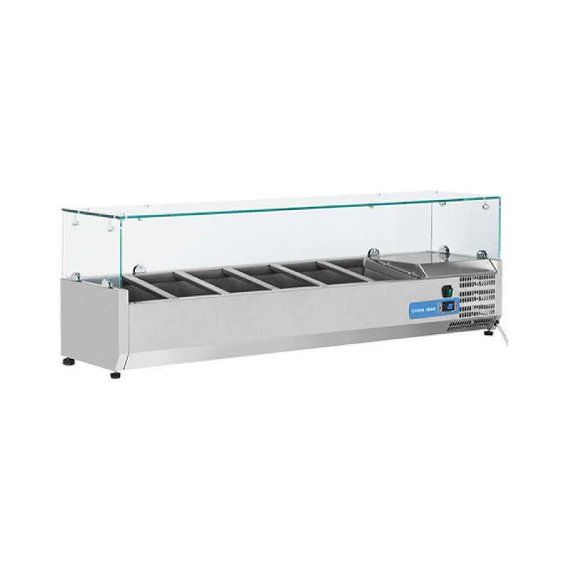 Vitrine de r&eacute;frig&eacute;ration (cap.Gn1/4x6-15cm) EMGA - 712012