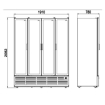 Vitrine &agrave; boisson 4 portes - Coldera - CL 1900 H4