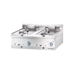 Elektrische friteuse, tafelmodel, v 2x10 l, 18 kw - 9726000 - Stalgast