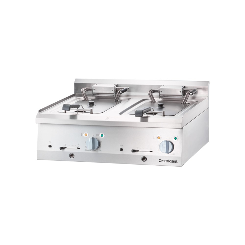 Elektrische friteuse, tafelmodel, v 2x10 l, 18 kw - 9726000 - Stalgast