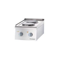 Elektrisch fornuis, 2 kookplaten, tafelblad 5,2 kw - 9705000 - Stalgast