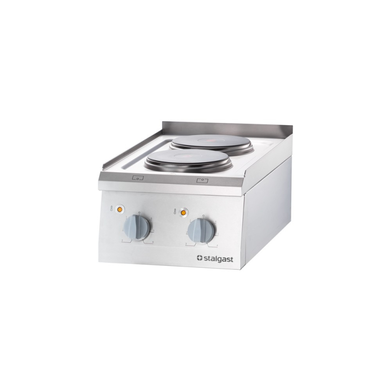 Elektrisch fornuis, 2 kookplaten, tafelblad 5,2 kw - 9705000 - Stalgast