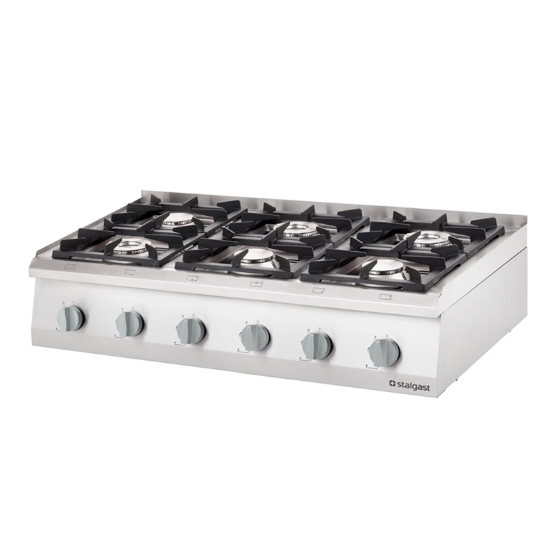 Gasfornuis, 6 pitten, posable 1200x700 36,5kw - g30/31 - 9707230 - Stalgast