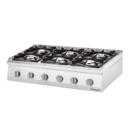 Gasfornuis, 6 pitten, posable 1200x700 36,5kw - g30/31 - 9707230 - Stalgast