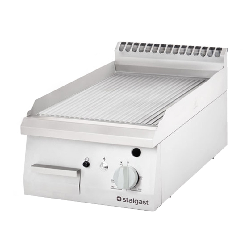 Fry-top &agrave; gaz, plaque rainur&eacute;e, 6.5 kw, g30 - 9730230 - Stalgast