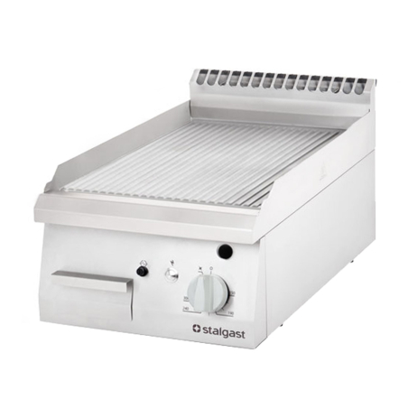 Fry-top &agrave; gaz, plaque rainur&eacute;e, 6.5 kw, g30 - 9730230 - Stalgast
