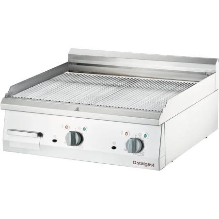 Elektrische kookplaat, gegroefd, 8,1 kw, chroom - 9737200 - Stalgast