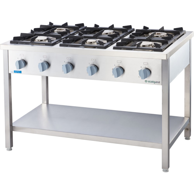 Cuisini&egrave;re &agrave; gaz 6 br&ucirc;leurs 900 mm 36,5 kw- g30 (propane-butane) - 999623 - Stalgast