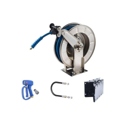 10 m open haspel incl. pistool+kap+toevoerslang+muurbevestiging LHS-3910-000