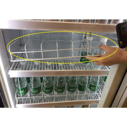 Witte fles separator in het...