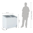 Cong&eacute;lateur coffre vitr&eacute; Polar S&eacute;rie G 200L