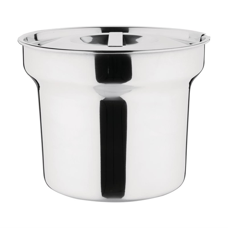 Pot &agrave; bain-marie rond avec couvercle Vogue