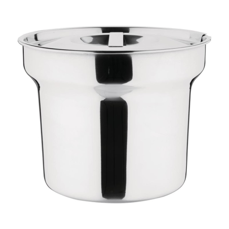 Pot &agrave; bain-marie rond avec couvercle Vogue