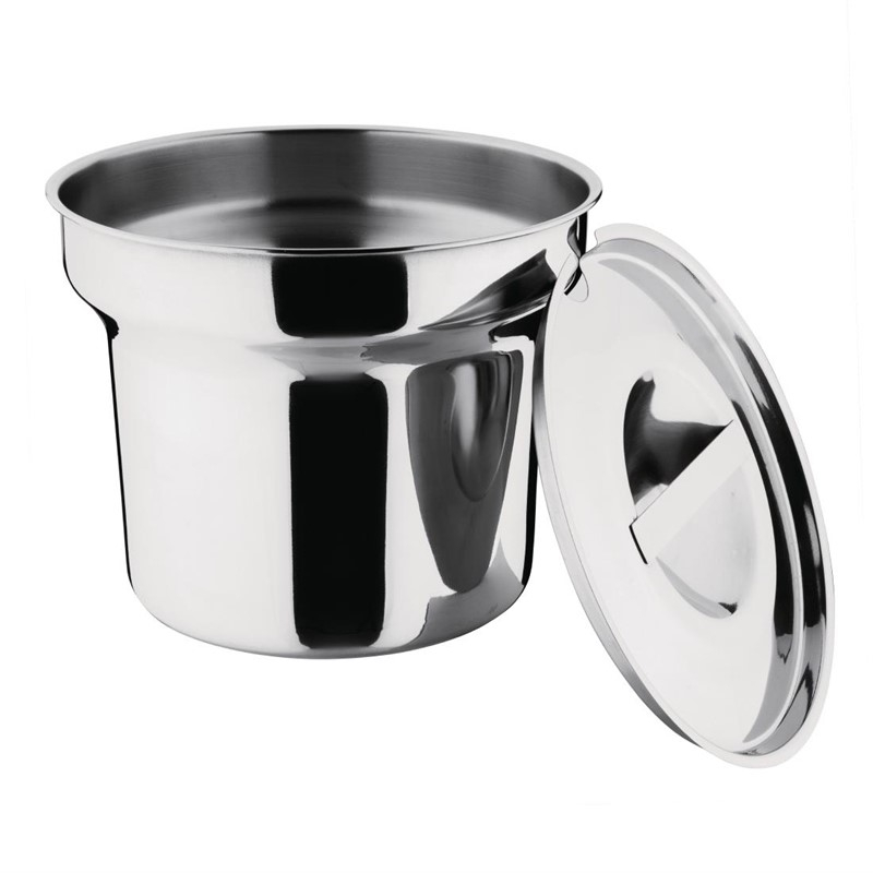 Pot &agrave; bain-marie rond avec couvercle Vogue