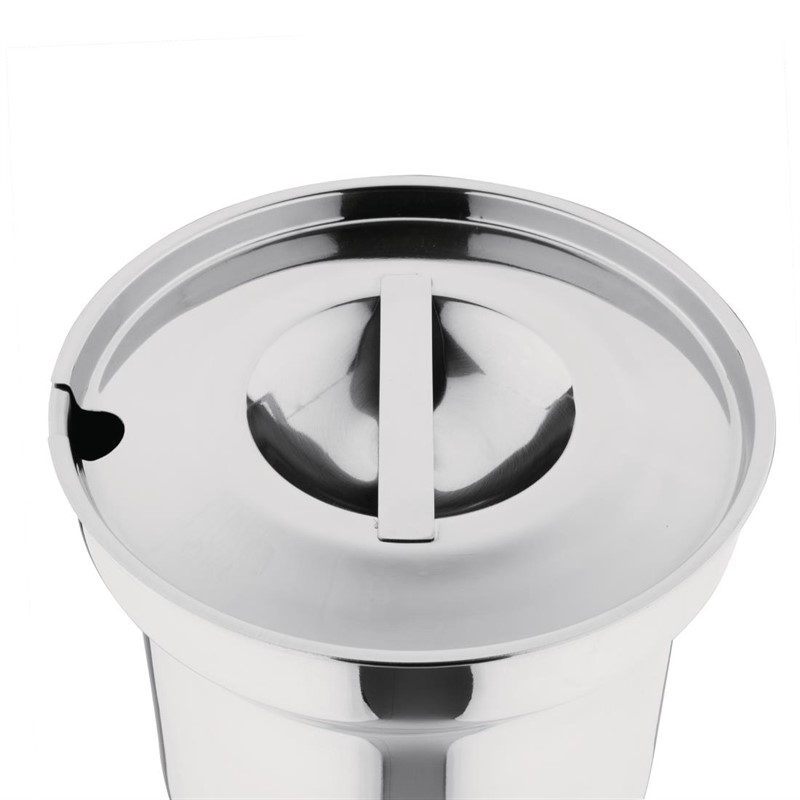 Pot &agrave; bain-marie rond avec couvercle Vogue
