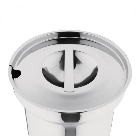 Pot &agrave; bain-marie rond avec couvercle Vogue