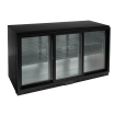 Arri&egrave;re-bar trois portes coulissantes Polar S&eacute;rie G noir 320L