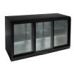 Arri&egrave;re-bar trois portes coulissantes Polar S&eacute;rie G noir 320L