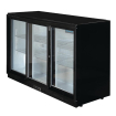 Arri&egrave;re-bar trois portes coulissantes Polar S&eacute;rie G noir 320L