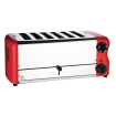 Grille-pain 6 fentes avec grille sandwich et r&eacute;sistance suppl&eacute;mentaire Rowlett Esprit rouge