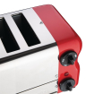 Grille-pain 6 fentes avec grille sandwich et r&eacute;sistance suppl&eacute;mentaire Rowlett Esprit rouge