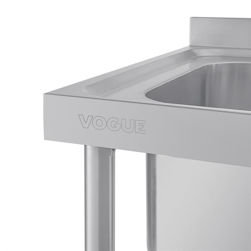 Plonge deux bacs &eacute;gouttoir &agrave; droite Vogue 1500mm
