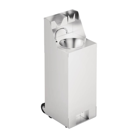 Station de lavage des mains mobile avec cr&eacute;dence IMC 10L