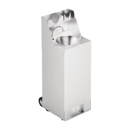 Station de lavage des mains mobile avec cr&eacute;dence IMC 10L