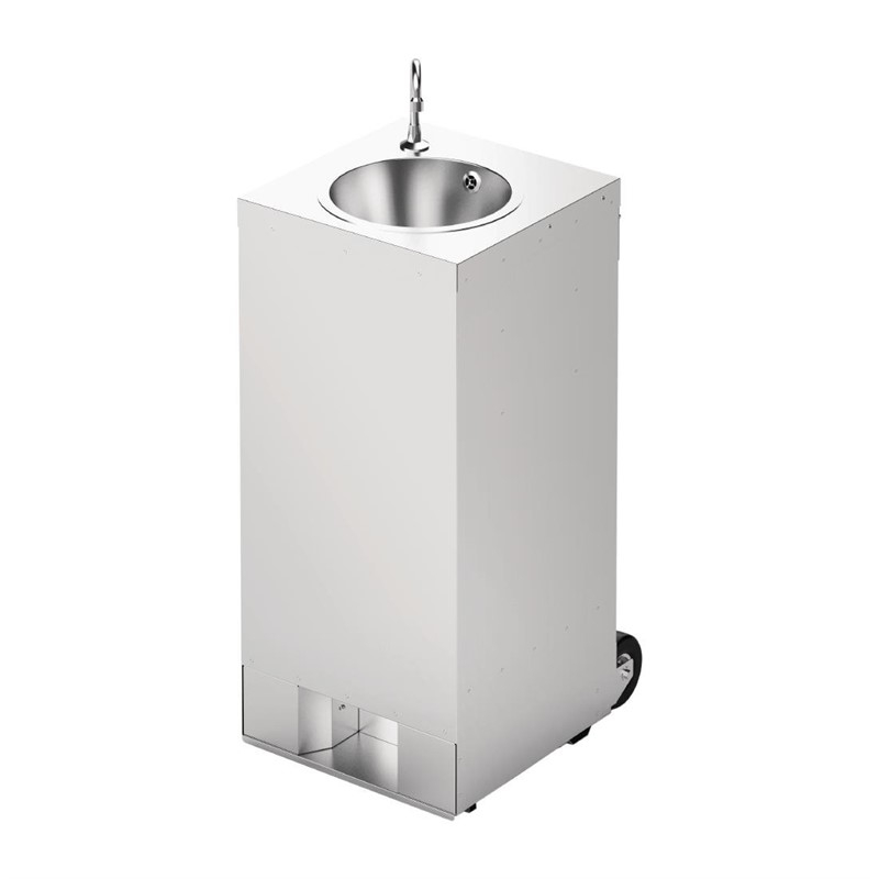 Station de lavage des mains mobile avec cr&eacute;dence IMC 10L