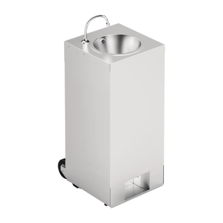 Station de lavage des mains mobile avec cr&eacute;dence IMC 10L