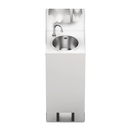 Station de lavage des mains mobile avec cr&eacute;dence IMC 10L