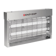 D&eacute;sinsectiseur LED en inox bross&eacute; Eazyzap 20W