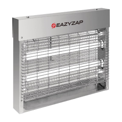 D&eacute;sinsectiseur LED en inox bross&eacute; Eazyzap 8W