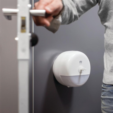 Distributeur de papier toilette Tork Smart One Mini blanc