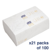Essuie-mains ultra doux 2 plis Multifold Tork (Pack 2100)