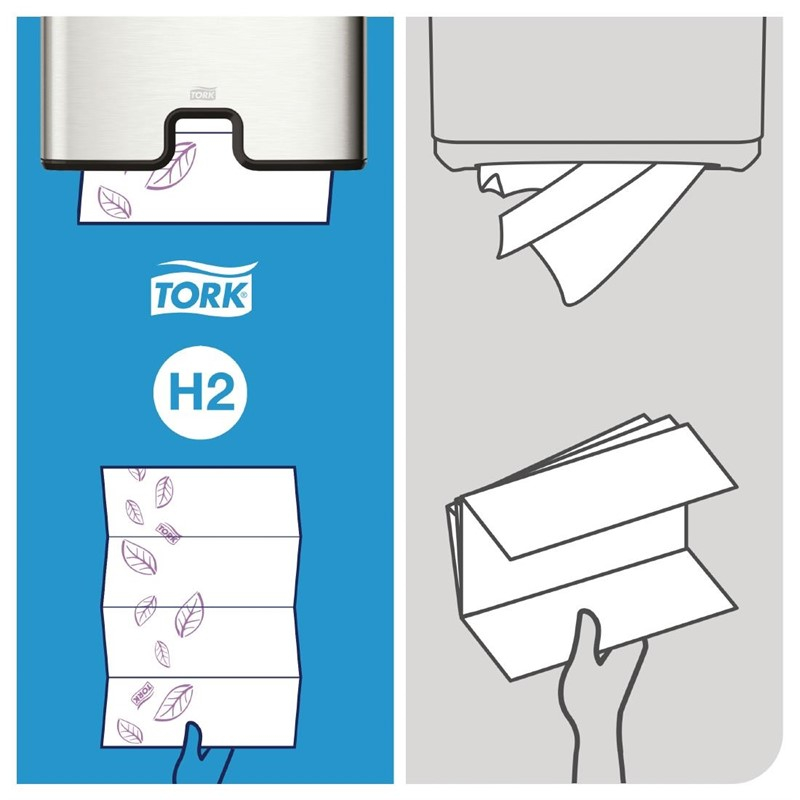 Essuie-mains ultra doux 2 plis Multifold Tork (Pack 2100)