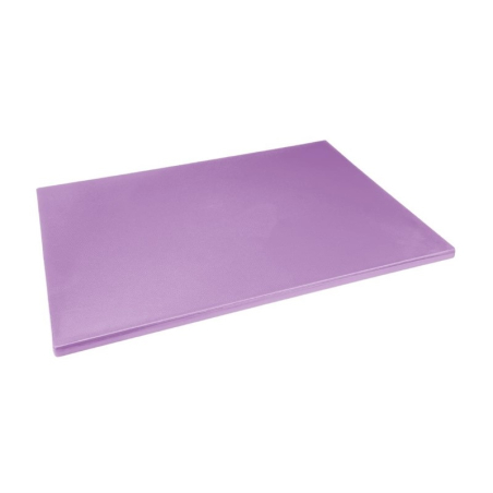 Planche &agrave; d&eacute;couper basse densit&eacute; Hygiplas violette 600x450x20mm