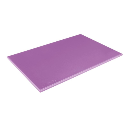 Planche &agrave; d&eacute;couper haute densit&eacute; Hygiplas violette  450x300x25mm