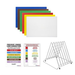 Ensemble de planches &agrave; d&eacute;couper haute densit&eacute; Hygiplas standards