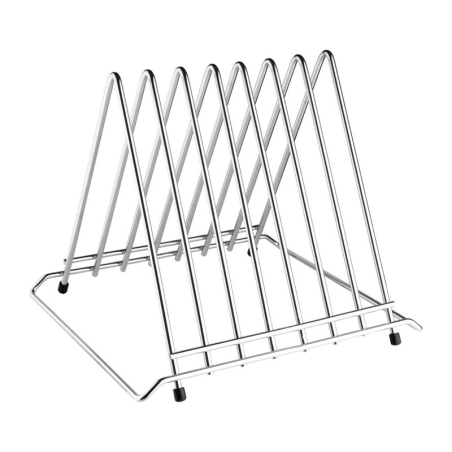 Support professionnel pour planches &agrave; d&eacute;couper Hygiplas 7 fentes